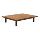 Table basse en teck Ole Bjerregaard, Sorø Terminalborde, années 1980.