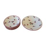 6 plates and flat K & G Luneville