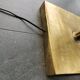 Solid brass plant-shaped floor lamp