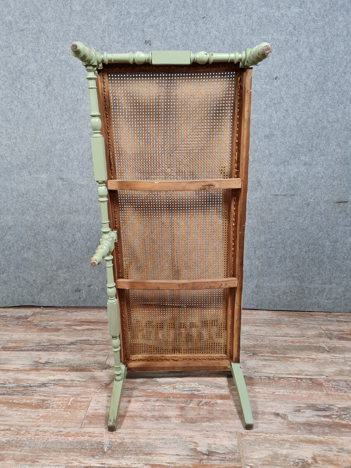 Recamier or provençal rest bench Napoleon III era in lacquered wood