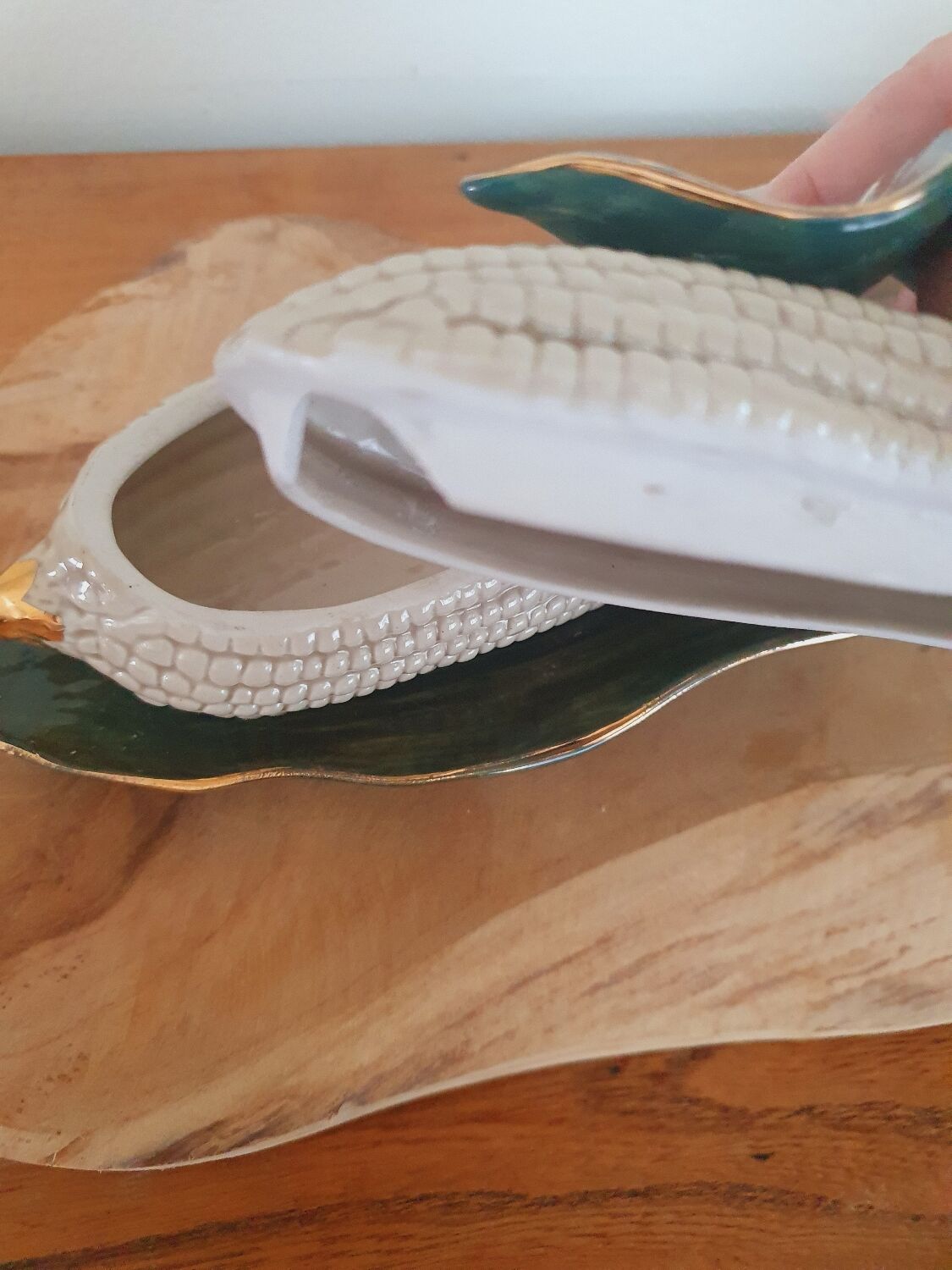 Box on the cob of corn
