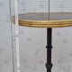 Vintage cast iron and brass "standing" bistro table, 109 cm