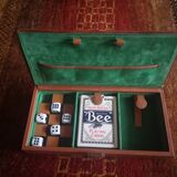 Vintage leather game box from Le Tanneur
