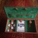 Vintage leather game box from Le Tanneur