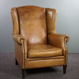 Classic sheepskin armchair