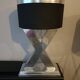 Lampe en X, croix, acier, design
