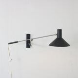 1960s Model “7105” wall lamp by J.J.M. Hoogervorst for Anvia, Netherlands