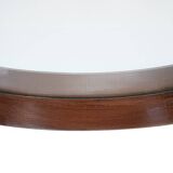 Round mirror with teak frame, 1960s