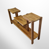 Modernist style oak side table, Netherlands 1960s