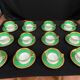 Complete set of 12 Art Deco fine porcelain cups and saucers Ros.