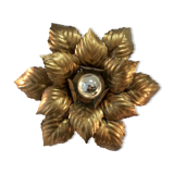 Golden flower wall lamp