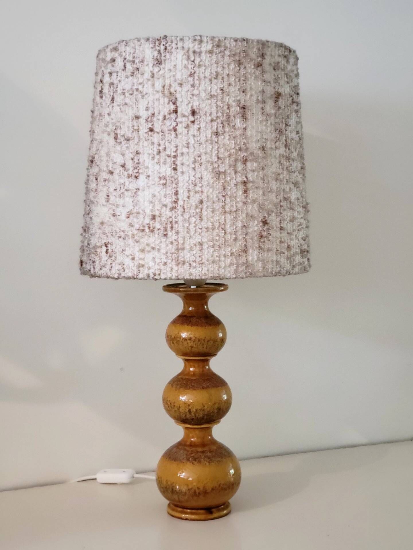 Kaiser Leuchten Bubble ceramic table lamp, Germany 1960