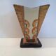 Hand painted art deco vase by Myott and son