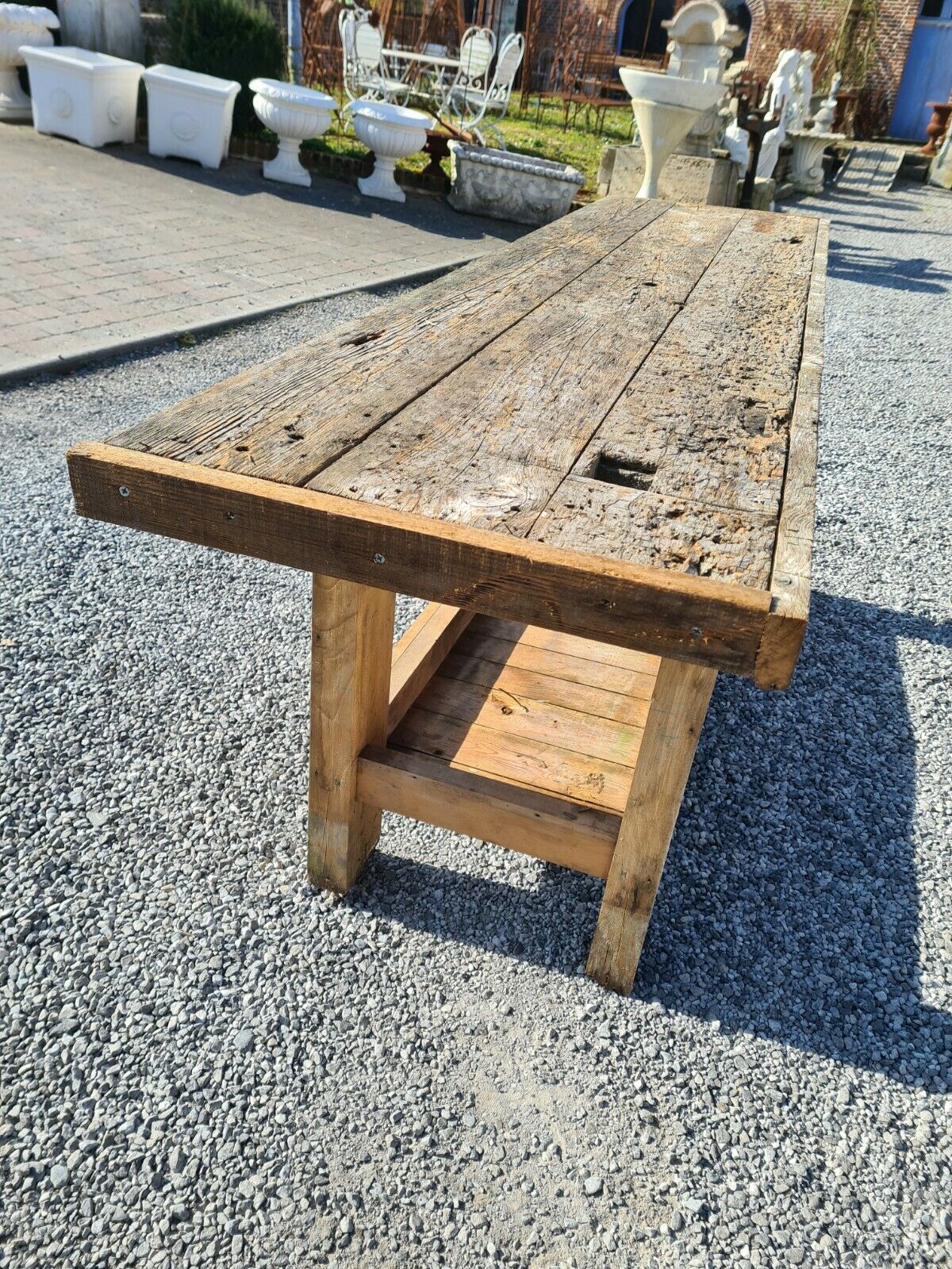 Wooden cabinetmaker's workbench