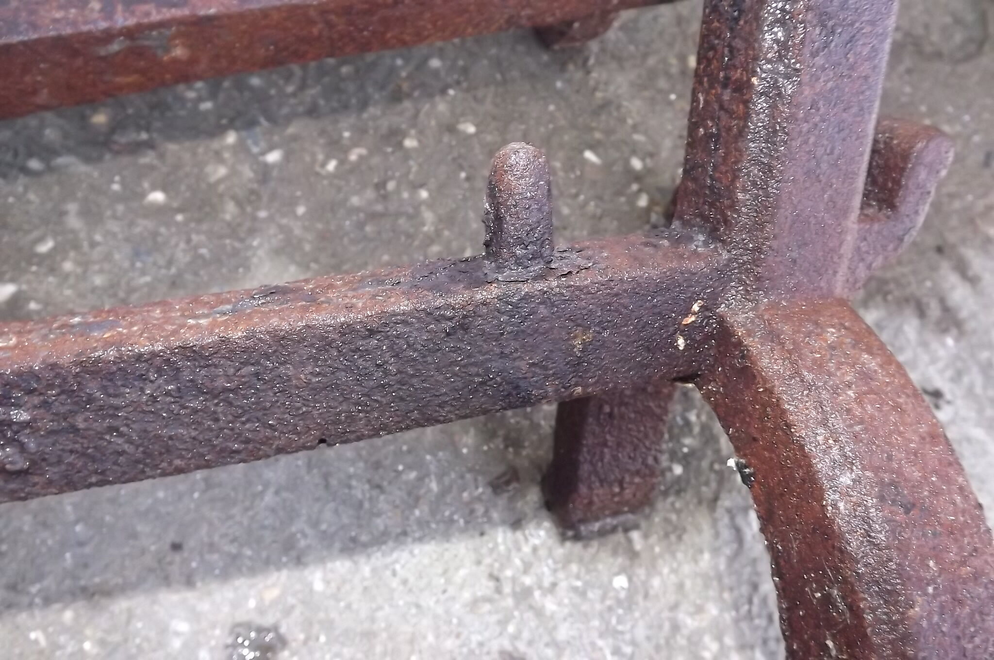 Pair of andirons in the XIXth cast