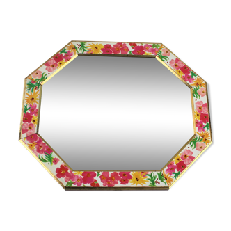 Flowery mirror 25x30cm
