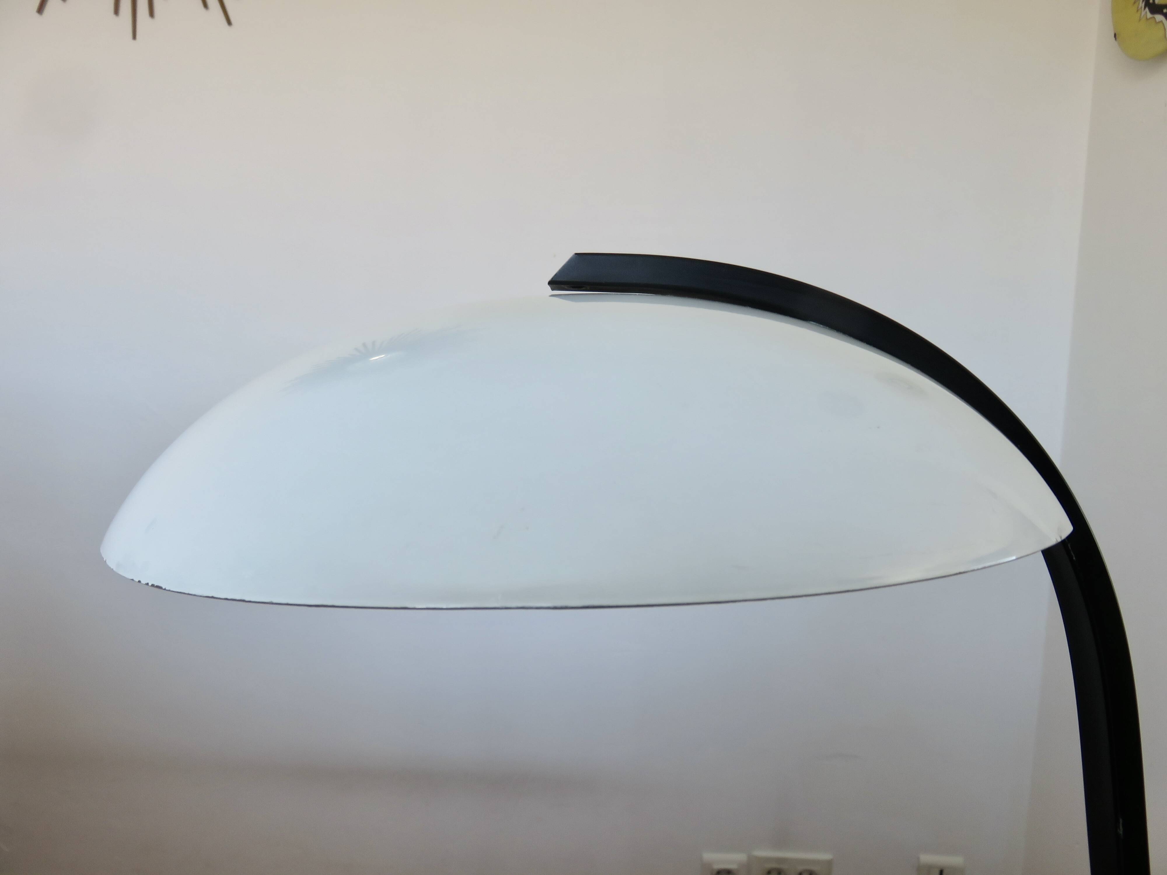 "Serpent" lamp, publisher Veneta Lumi, Italy, 1980, UFO, space age, saucer