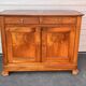 Antique solid wood sideboard – Louis-Philippe style, 2 doors & 2 drawers