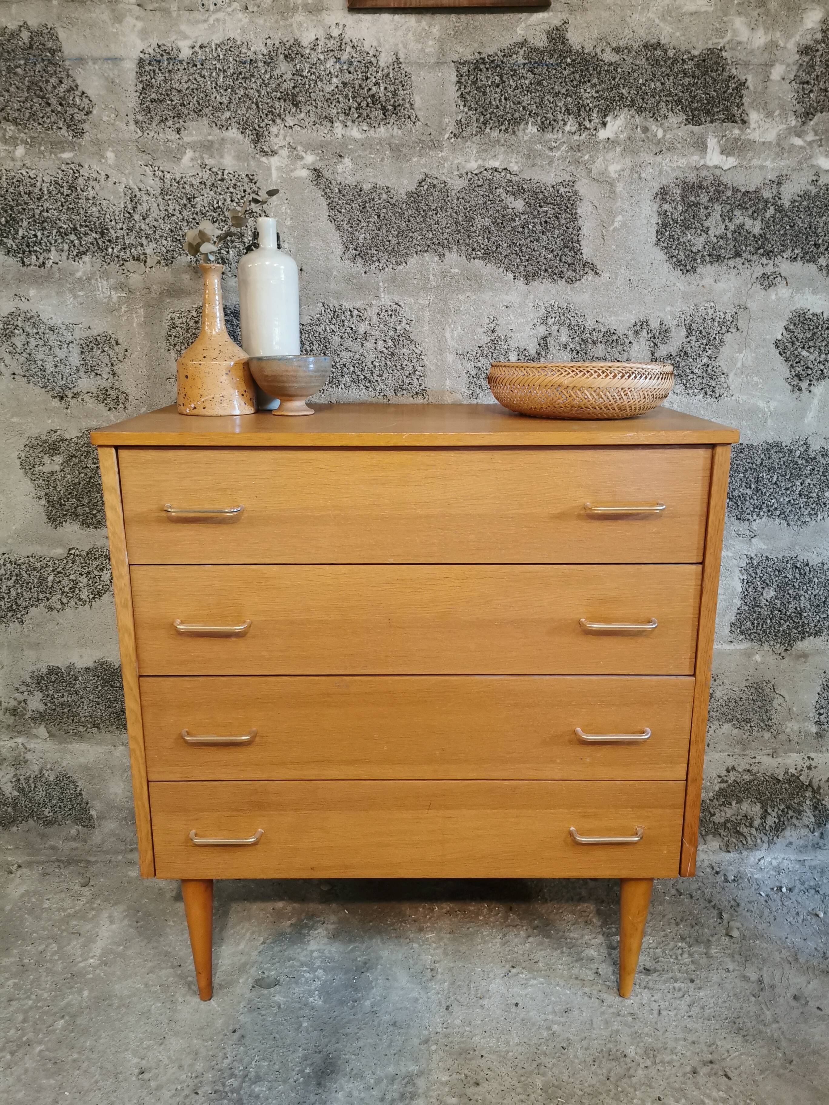 Vintage dresser tapered feet