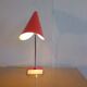 By Josef Hurka for Napako 1960 red desk lamp