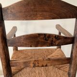 Vintage straw children's chair