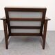 Pair of Scandinavian style armchairs in teak, France circa 1950.