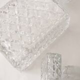 Rectangular crystal whiskey decanter