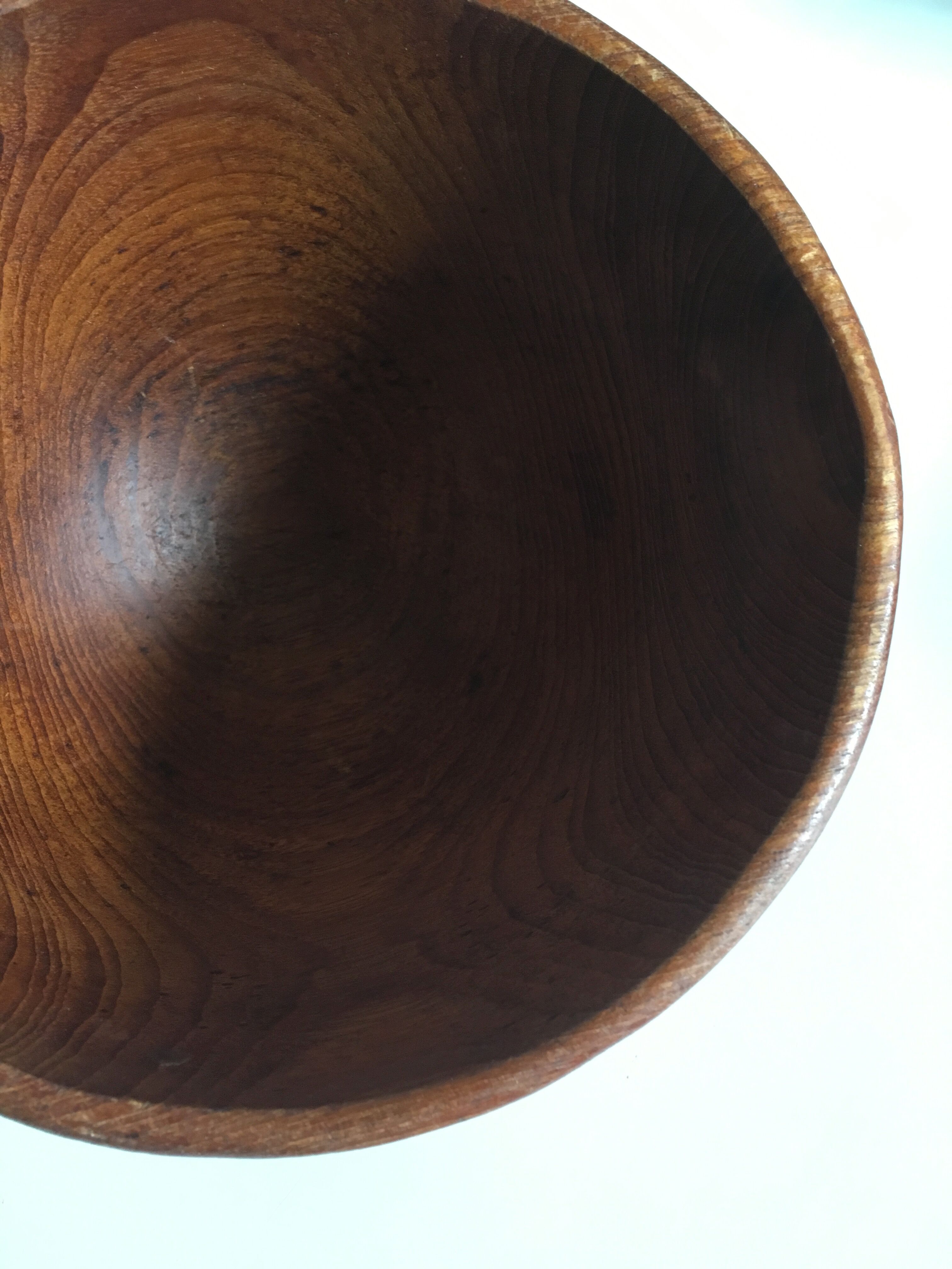 Pair of teak bowls