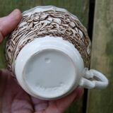 Set of 2 English porcelain cups with horse motifs