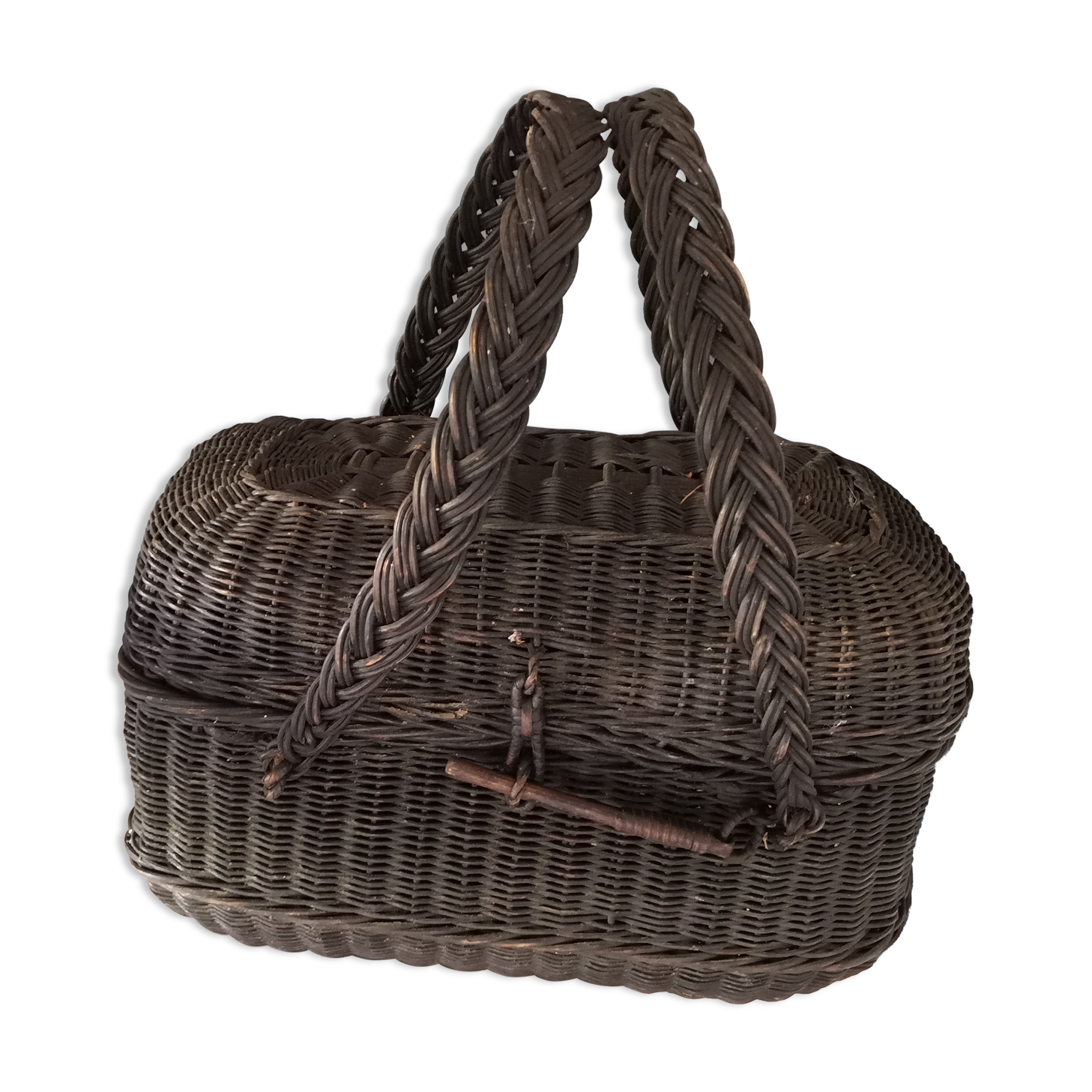 Old basket Osier Early twentieth century