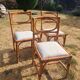 3 chaises en rotin