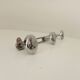 Vintage chrome wall coat rack from the 70s