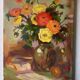 Tableau huile sur toile nature morte