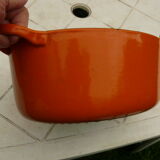 Orange casserole Le Creuset 50s