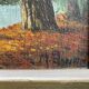 Old painting, river landscape signed M.Bonvin