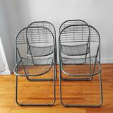 4 vintage folding chairs 1980 Niels Gammelgaard
