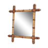 Mirror in turned wood