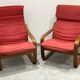 Pair of Poang armchairs from Ikea