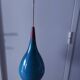 Scandinavian suspension light in blown glass by Holmegaard from the 1950s, 60s.