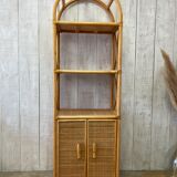 Vintage rattan floor