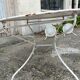 Garden furniture wrought iron old vintage xxeme