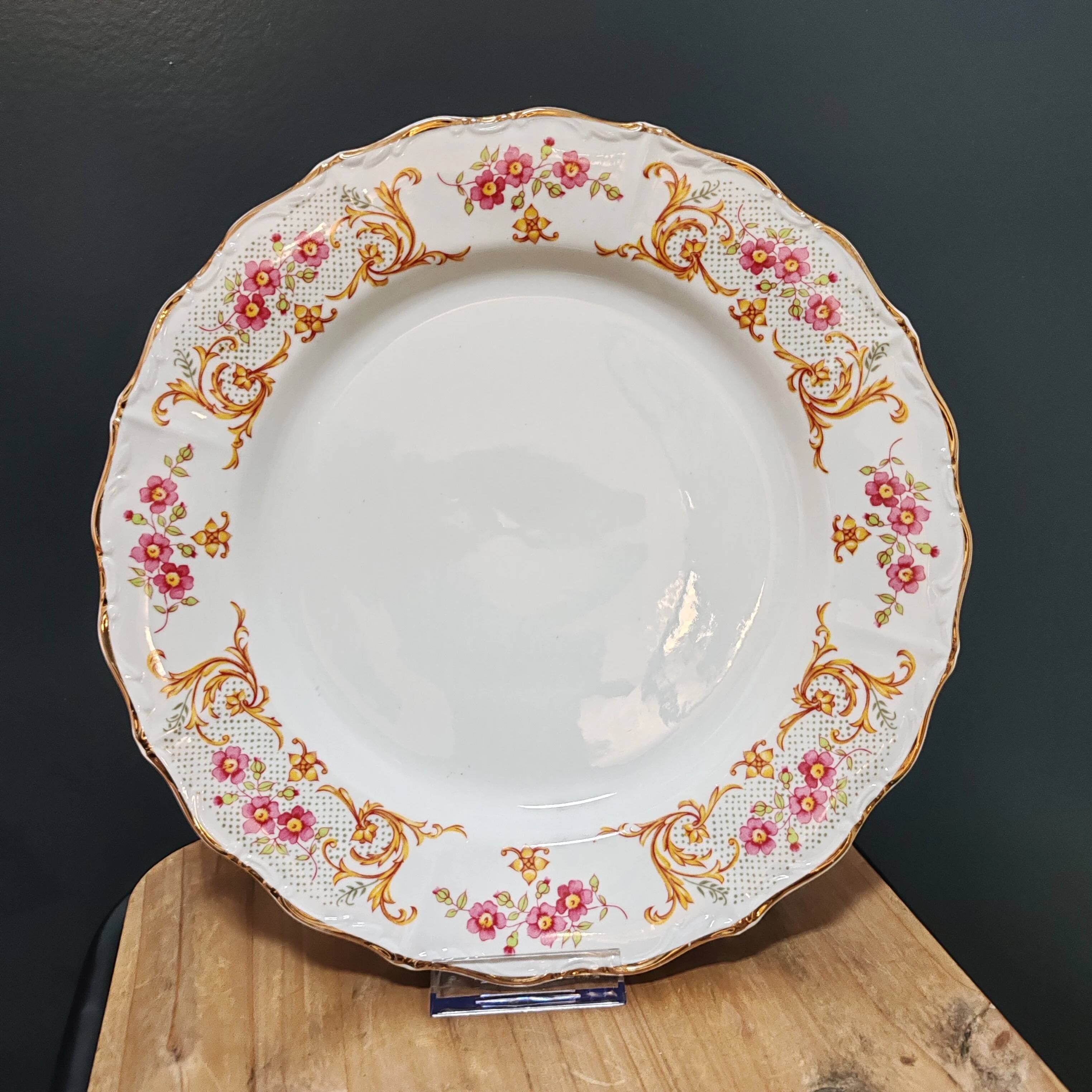 Plat de service en porcelaine Digoin