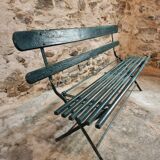 Antique folding garden bench – France – 1930s