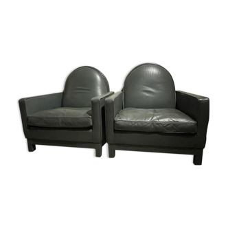 Pair of Yves Harvard Club Armchairs Architectural Model