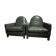 Paire de fauteuils club Yves Harvard modèle Architectural