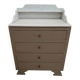 Antique commode revamped with a marble top, vintage dressing table.
