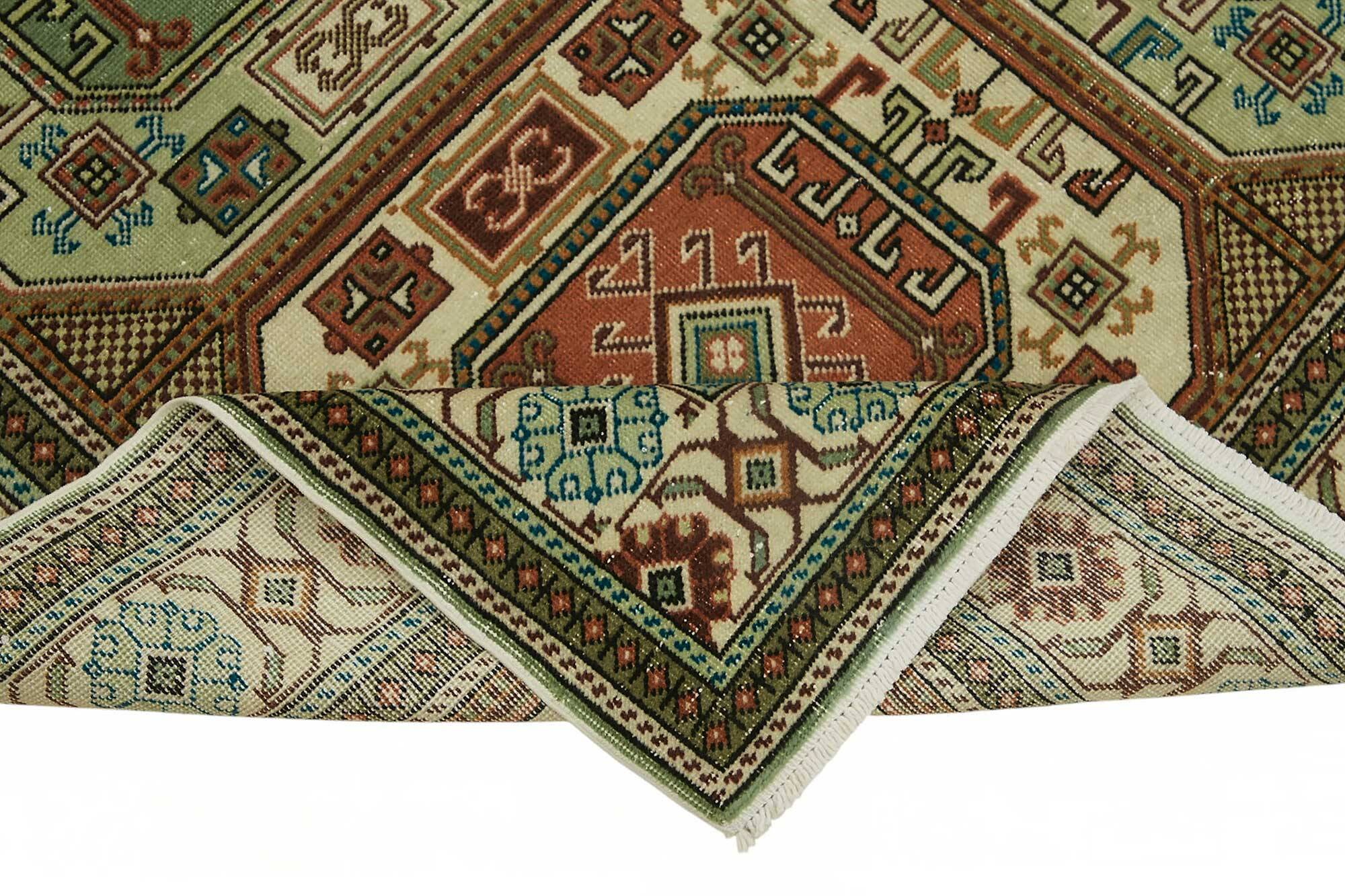 Turkish Wool Vintage Kayseri Rug 193 cm x 290 cm