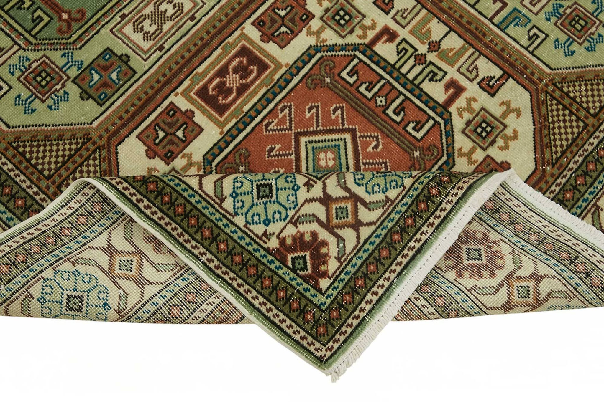 Tapis vintage en laine turque Kayseri 193 cm x 290 cm