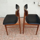 Set of 4 Scandinavian chairs by S. Chrobat for Sax