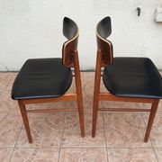 Set of 4 Scandinavian chairs by S. Chrobat for Sax